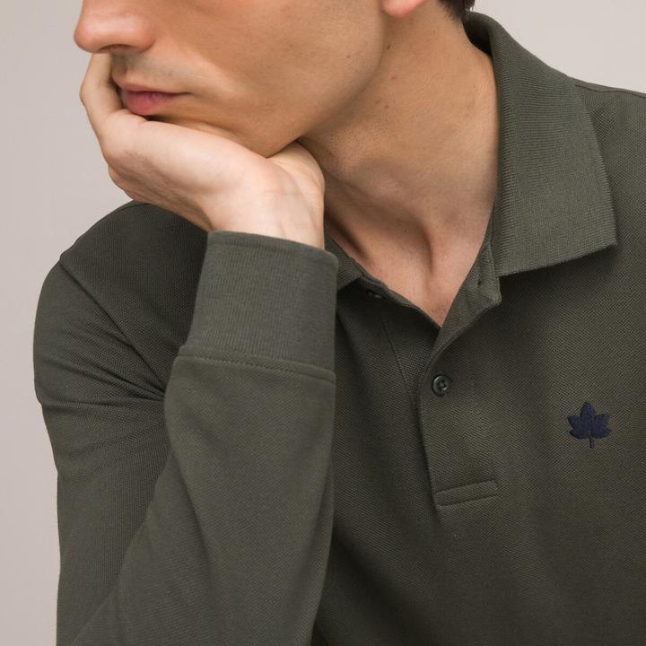Produktbild La Redoute Collections Langärmeliges Poloshirt (3XL)