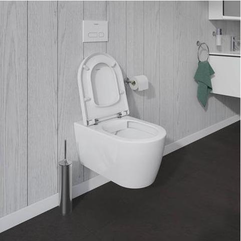 Image du produit Duravit WC mural ME by Starck Plongeur ouvert Splrand Economiseur d'eau blanc avec revêtement 252909