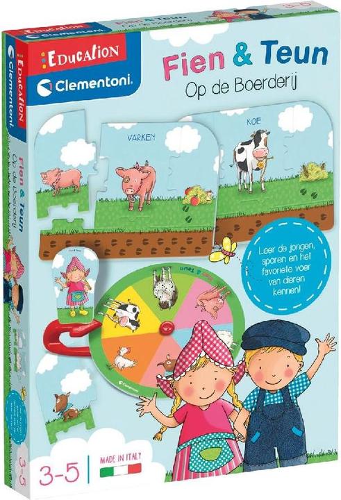 Produktbild Clementoni Leerspel Fien En Teun Op De Boerderij