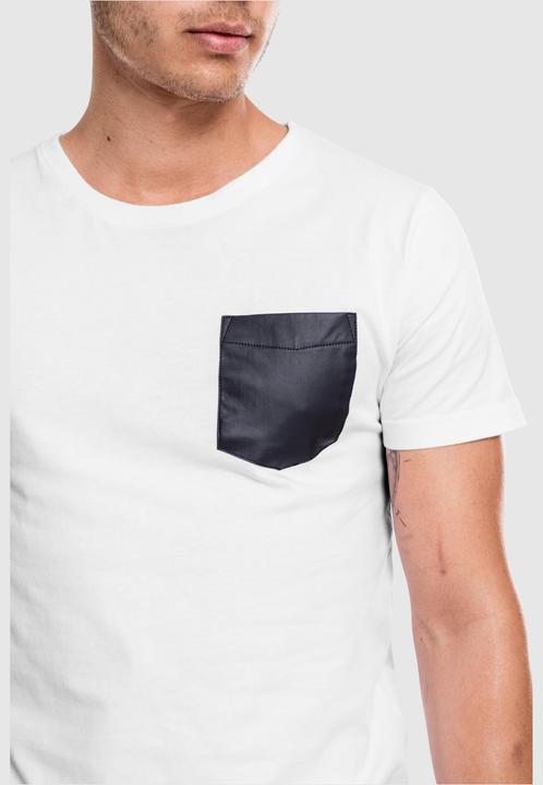 Actual product image Urban Classics Synthetic Leather Pocket Tee (S)