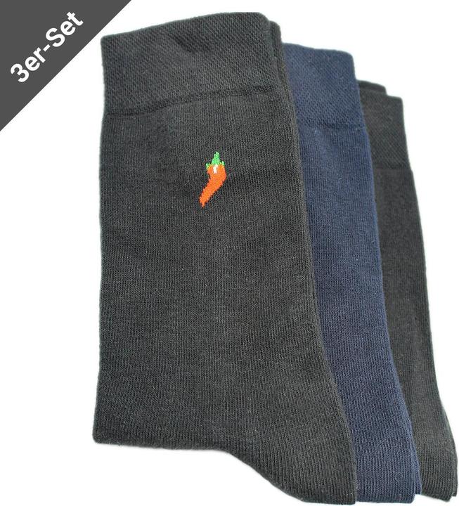 Actual product image Casativo Set of 3 business socks, men, size 39-42, black/navy/black (pack of 3, 39 - 42)