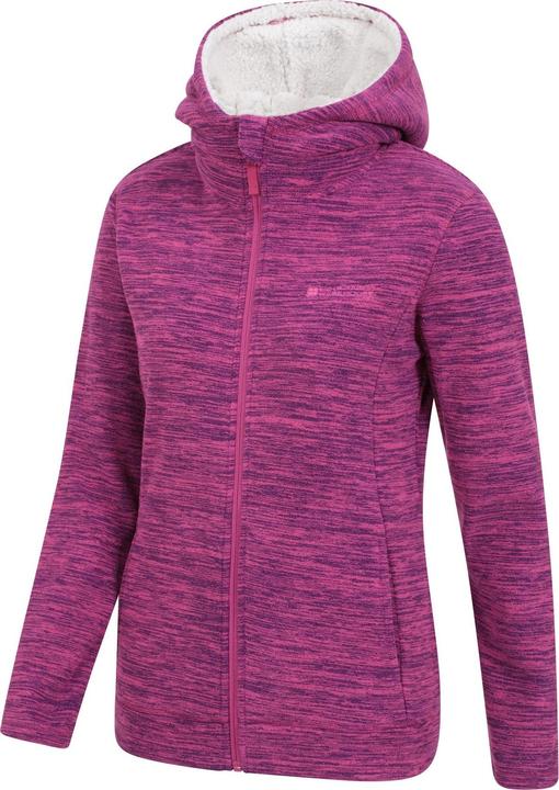 Actual product image Mountain Warehouse Womens/Ladies Snowdonia Fleece Full Zip Hoodie (36 D)