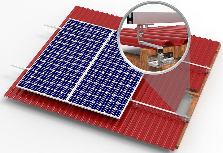 Image du produit Revolt Kit de montage sur toit de 102 pièces pour 6 panneaux solaires