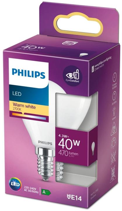 Actual product image Philips Lamp (E14, 4.30 W, 470 lm, 2 x, F)