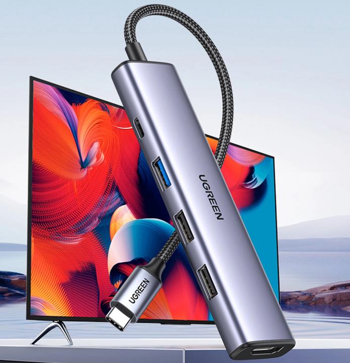 Immagine prodotto Ugreen Adapteris Hub CM478 (USB-C, 5 Porti)