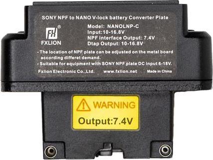 Produktbild Fxlion Nano V-Mount zu NP-F Platte (7.4V) (Diverses Video Zubehör)