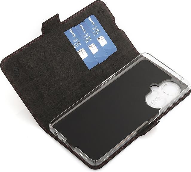 Actual product image Wave BookCase -suojakotelo, OnePlus Nord CE 3 Lite, Smoky Sangria (Oppo Find X3 Lite 5G)