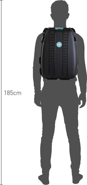 Immagine prodotto HPRC 3500 Zaino vuoto, nero/blu (Zaino per fotocamera, 3 l)