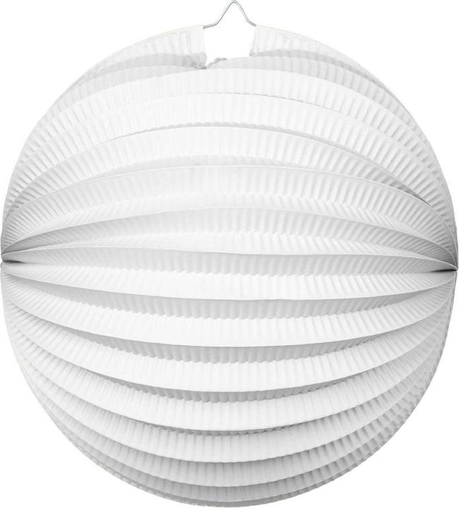 Produktbild Globos Europe Papierlaterne rund weiss, 25cm (Ø 25 cm, 1 x)