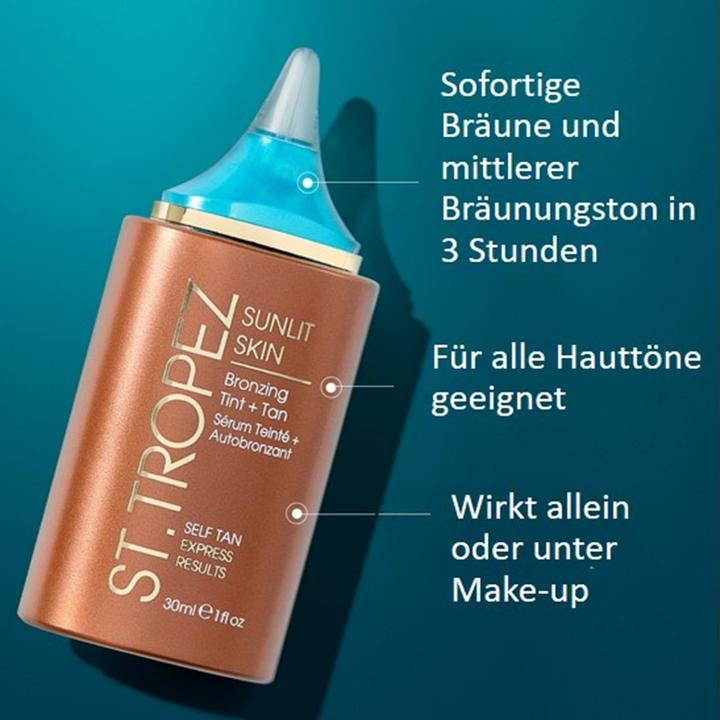 Image du produit St. Tropez - Sunlit Skin Tint + Tan Serum (Sérum autobronzant, 30 ml)