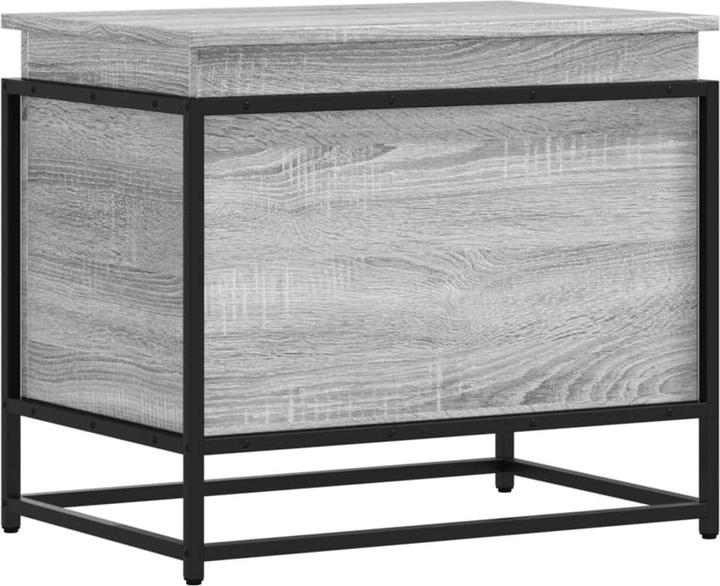 Produktbild VidaXL Aufbewahrungsbox Deckel Spielzeugkiste Auflagenbox Kissenbox Grau Sonoma (123 l)