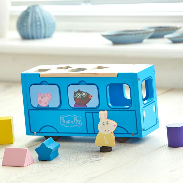 Immagine prodotto Boti Scuolabus di Peppa Pig: un'organizzazione di forme in legno