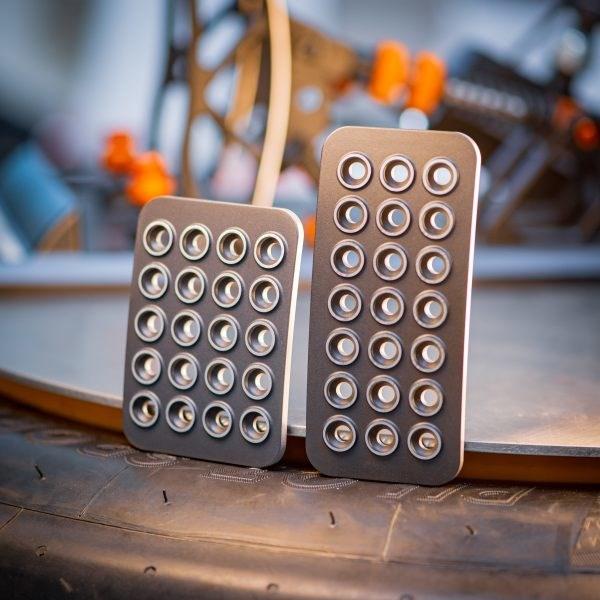 Actual product image Asetek SimSports Invicta Pedal Face Plates