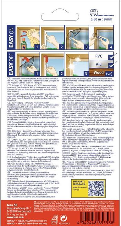 Image du produit tesa Moustiquaire COMFORT, bande Velcro Rouleau de rechange, sans perçage