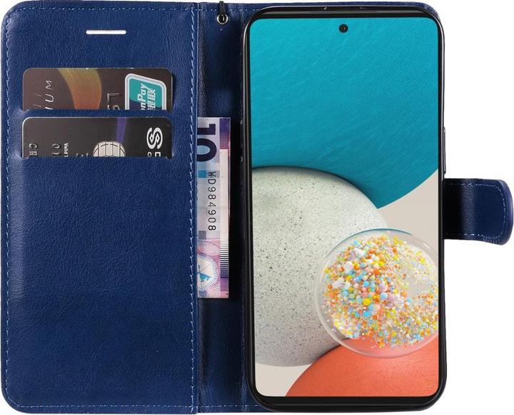 Actual product image Cover-Discount Galaxy A53 5G - leather case cover dark blue (Samsung Galaxy A53 5G)