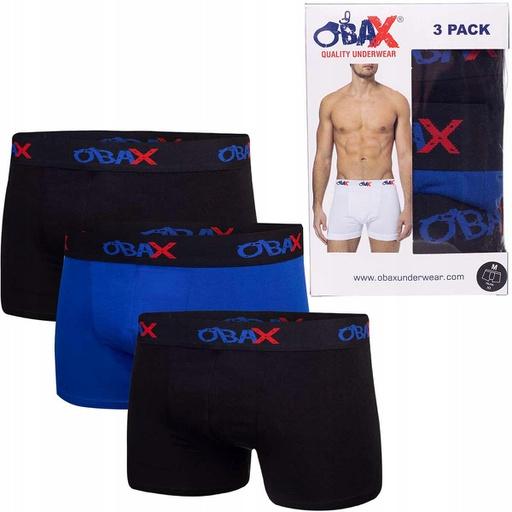 Immagine prodotto Obax Boxer Uomo 3p Nero/Blu XL (XL)