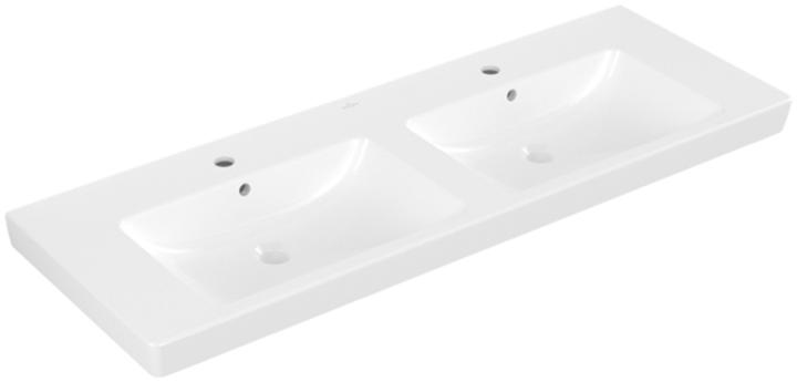 Image du produit Villeroy & Boch V&B Armoire lavabo double SUBWAY 2.0 1300x470mm, avec PLC blanc (470 mm, 1300 mm)