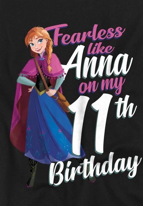 Immagine prodotto Disney Frozen Fearless Like Anna Maglietta 11 ° compleanno Bambini (116)