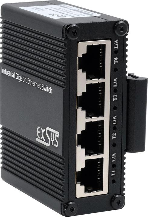 Actual product image Exsys Industr. Ethernet Micro Switch 5x 1 Gbps (5 Ports)