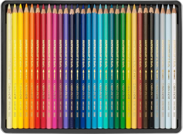 Actual product image Caran d'Ache Supracolor Aquarelle Metallschachtel (Multicoloured, 30 x)