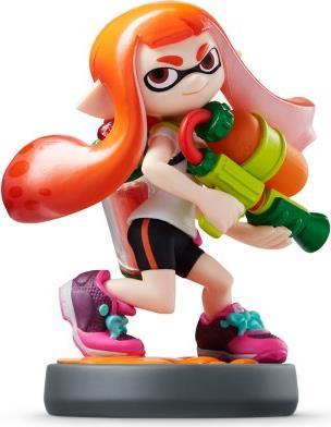Actual product image Nintendo amiibo Splatoon Inkling Girl (Neon Pink) (3DS, Wii U, Switch)
