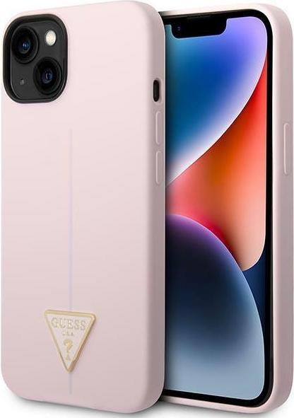 Produktbild Guess GUHCP14SSLTGU iPhone 14 6,1" fioletowy/purple hardcase Silicone Triangle (Apple iPhone 14, Apple iPhone 15, Apple iPhone 13)