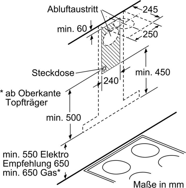 Actual product image Siemens LC67BCP50 (Wall hood)