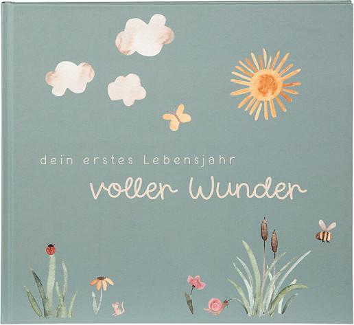 Image du produit Goldbuch Tagebuch Babytagebuch voller Wunder Wiese salbei