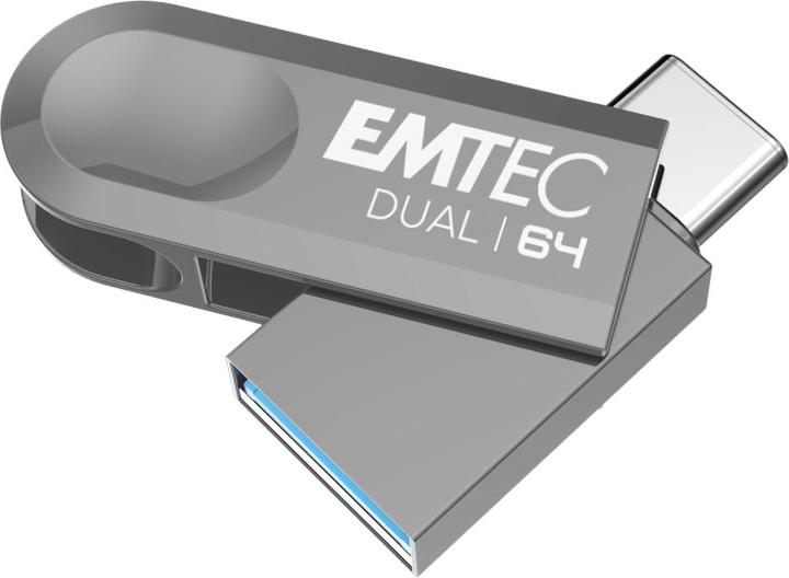 Image du produit Emtec USB3.2 Type-C Dual D280 64GB (64 Go, USB-C)