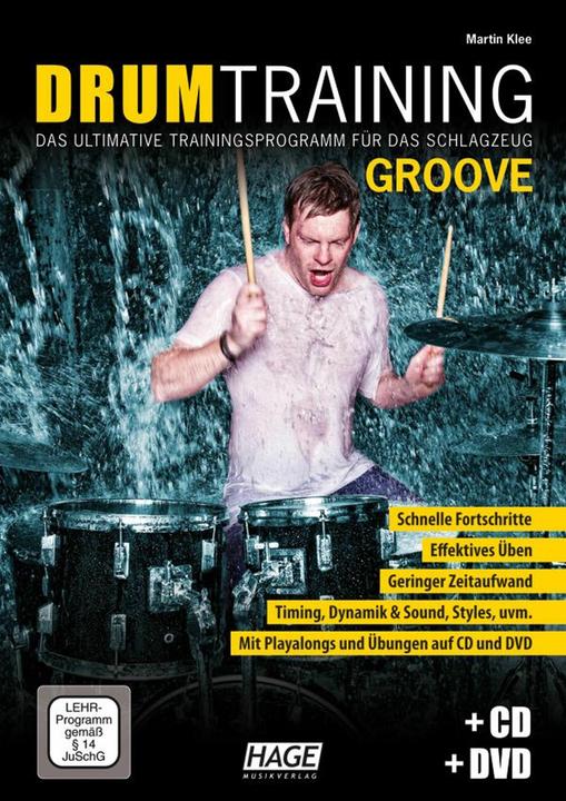 Produktbild Drum Training Groove + CD + DVD (Deutsch, Martin Klee, Helmut Hage, 2012)