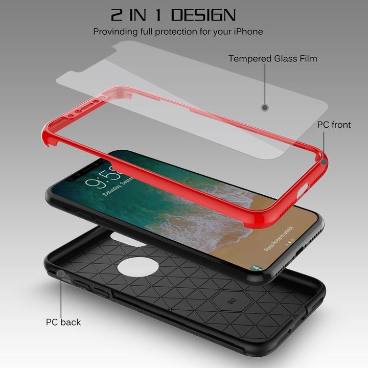 Produktbild König Design Handyhülle für Samsung Galaxy S7 Edge Schutzcase Backcover Bumper Etuis Case Rot (Samsung Galaxy S7 Edge)