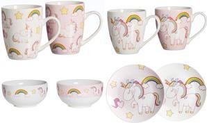 Ritzenhoff & Breker Kaffeebecher "UNICORN", 0,35 l aus Porzellan, spülmaschinengeeignet (350 ml, 6 x)