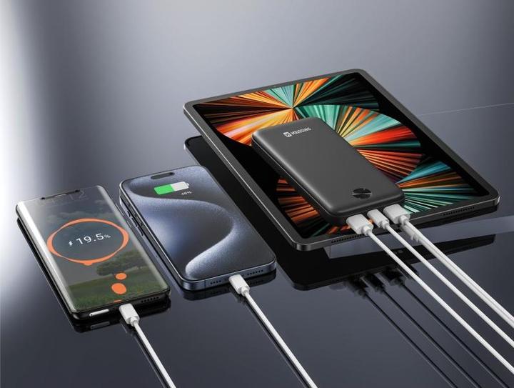 Produktbild Swissten Power Bank 30000 Mah Power Line II Black (30000 mAh, 22.50 W, 22.50 Wh)