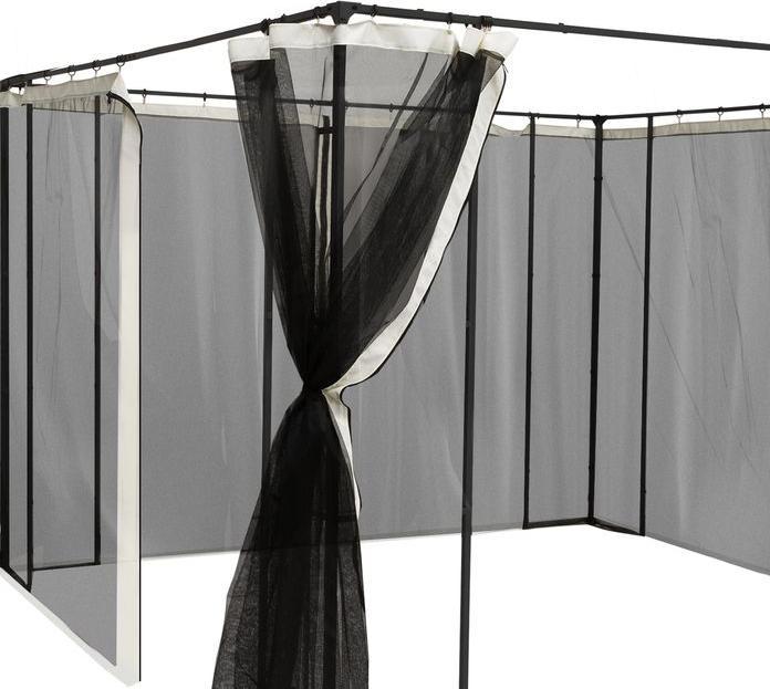 Actual product image Swisshandel24 Moskitonetz für 3x4 Pavillon 4 Seitenteile Fliegennetz mit Haken Reissverschluss Mückennetz Insekten (400 cm, 352 cm)
