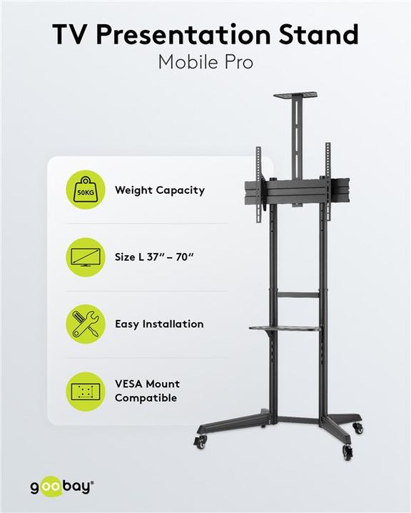 Produktbild Goobay TV-Präsentationsständer Pro Grösse L (Diverse, 70", 50 kg)