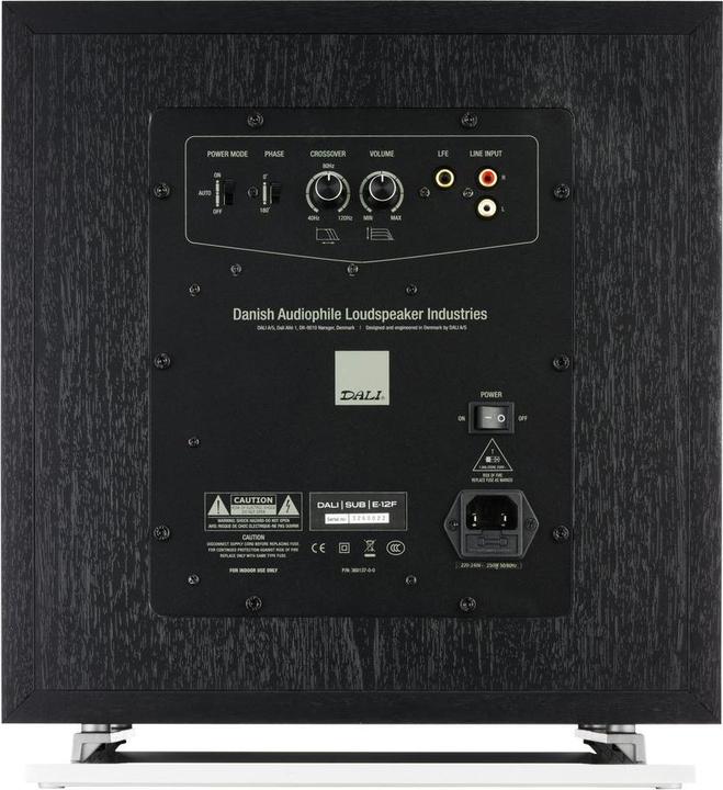 Actual product image Dali 220183 Sub E-12 F Black (Satin) 220-240 V (1 pcs.)