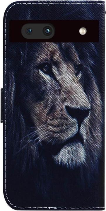 Actual product image Cover-Discount Google Pixel 7a - Leather cover lion (Google Pixel 7a)