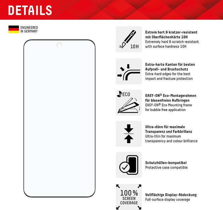 Productafbeelding Displex Real Glass, Full Cover Panzerglas (1 Stuk, Xiaomi 14 Pro, Xiaomi 14 Ultra)