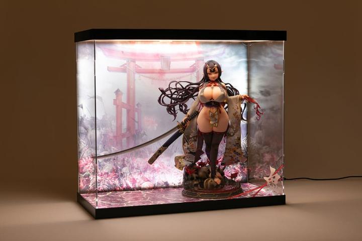 Actual product image Shinsai Acrylic Display Case with Lighting Inbina Rasethuhime Saki 39 cm