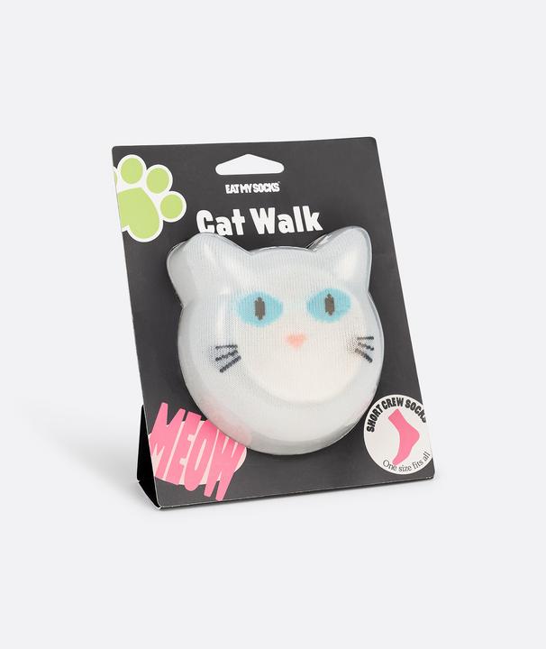 Eat My Socks Cat Walk Socken, weiss (One Size)
