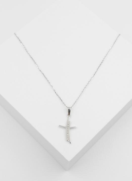 Actual product image Muau Cross (White gold)