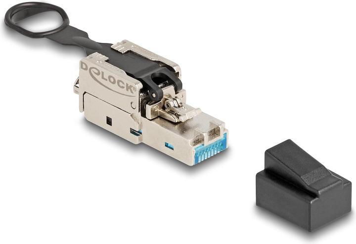 Immagine prodotto Delock Spina RJ45 cablabile in campo Cat.6A con capocorda a pressione e a trazione senza attrezzi (Connettore del cavo di rete)