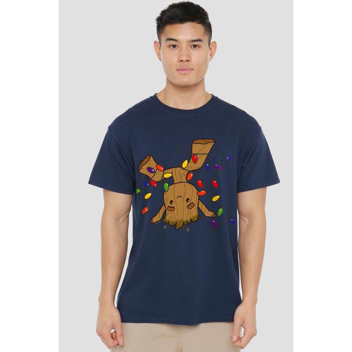 Actual product image Guardians of the Galaxy Mens Groot Christmas Lights T-Shirt (XXL)