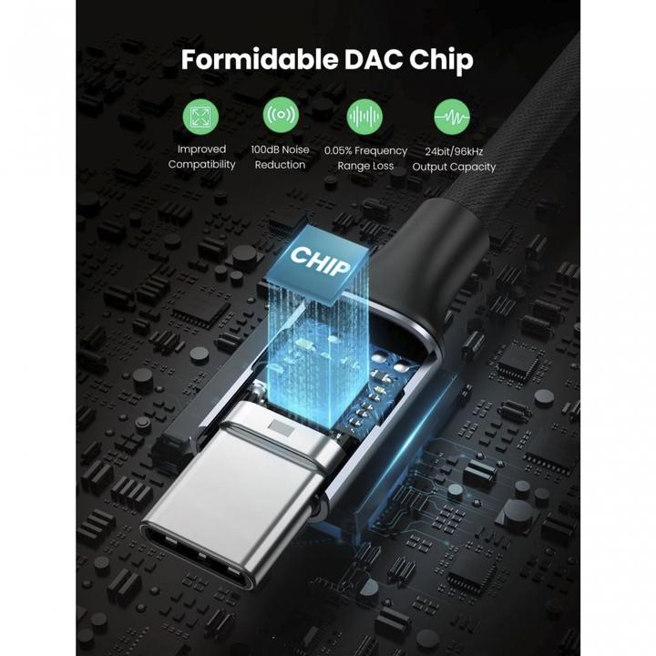 Immagine prodotto Ugreen Adattatore da USB-C a 3.5mm Jack con supporto IPAD Pro e Samsung Note 10 (USB tipo C, Jack da 3.5mm)