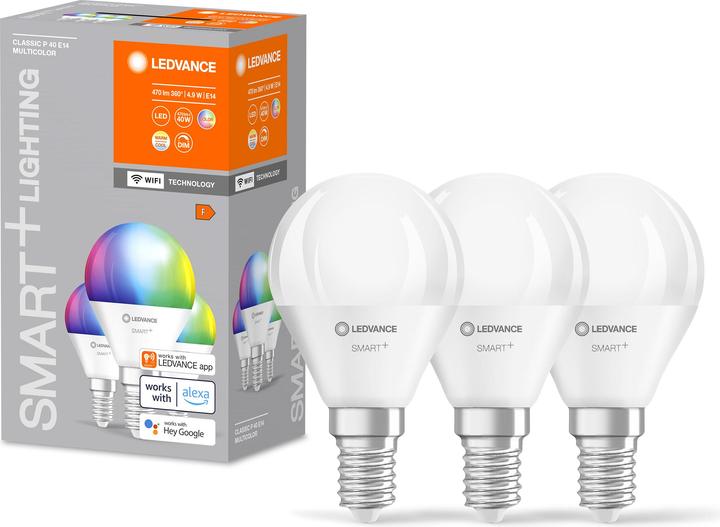 Produktbild Ledvance Mini Bulb (E14, 4.90 W, 470 lm, 3 x, F)