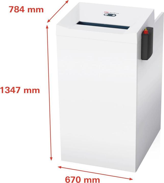 Produktbild HSM Pure 740 MAX - 4.5 x 30 mm Partikelschnitt, Volumen 240 Liter (Partikelschnitt)
