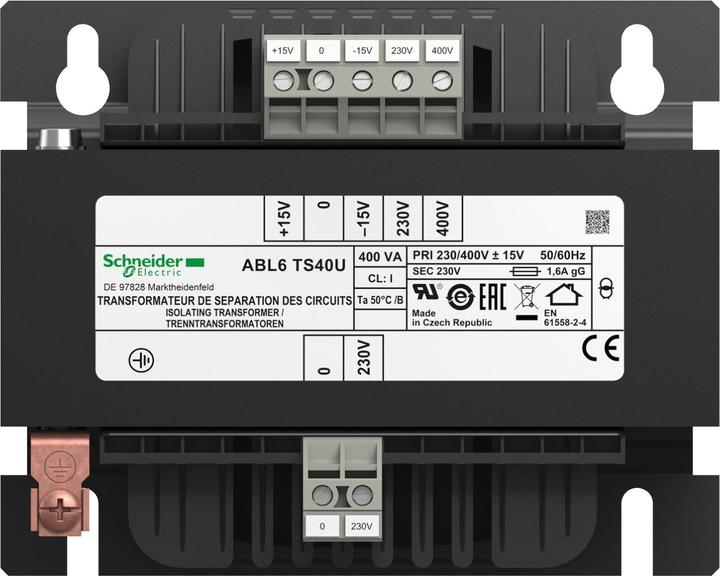 Actual product image Schneider Electric TRANSFORMER, ABL6TS40U