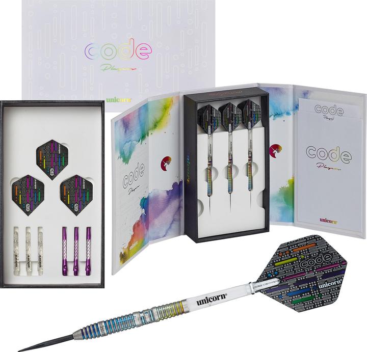Produktbild Unicorn Jeffrey de Zwaan Code Players Steel Dart (23 g)