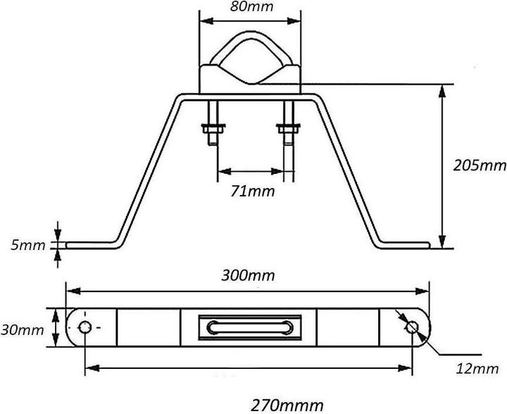 Immagine prodotto Maclean MCTV-933 - Distanziatore da parete per montanti fino a Ø 71 mm di staffa per antenna