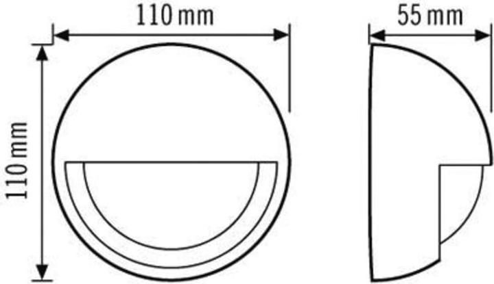 Actual product image Esylux Wall motion detector (10 m)